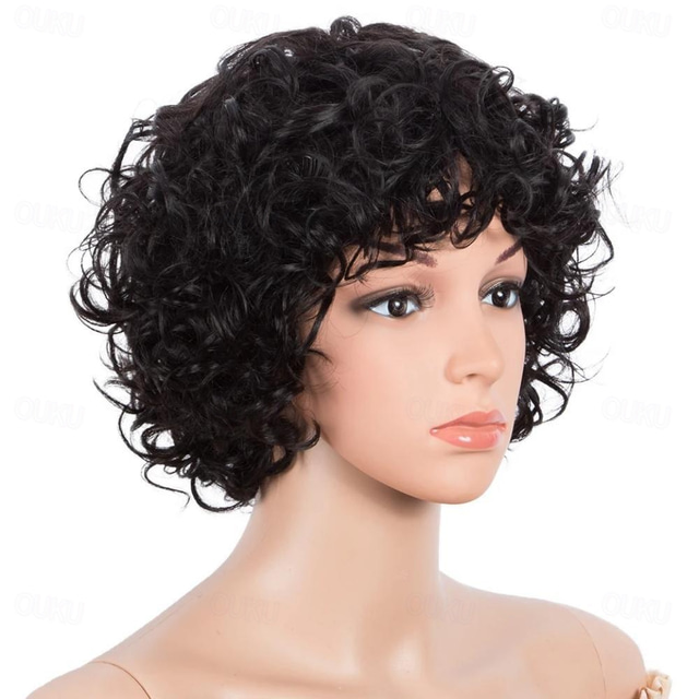 Short Curly Human Hair Wigs For Black Women Short Curly Wigs Human Hair