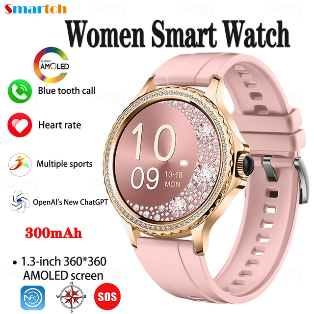 696 HK27 Orologio intelligente 1.3 pollice Intelligente Bracciale Bluetooth Pedometro Avviso di chiamata Monitoraggio del sonno Compatibile con Android iOS Da donna Chiamate in vivavoce Promemoria di