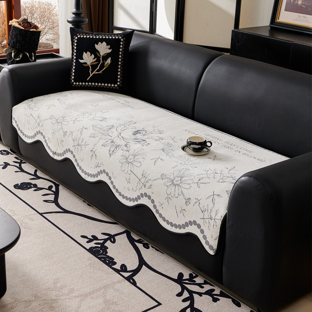  Chenille Sofa cover Cloth for all seasons with Anti-slip Sofa Cushion and Light Luxury Anti-cat Scratch Cover Cloth