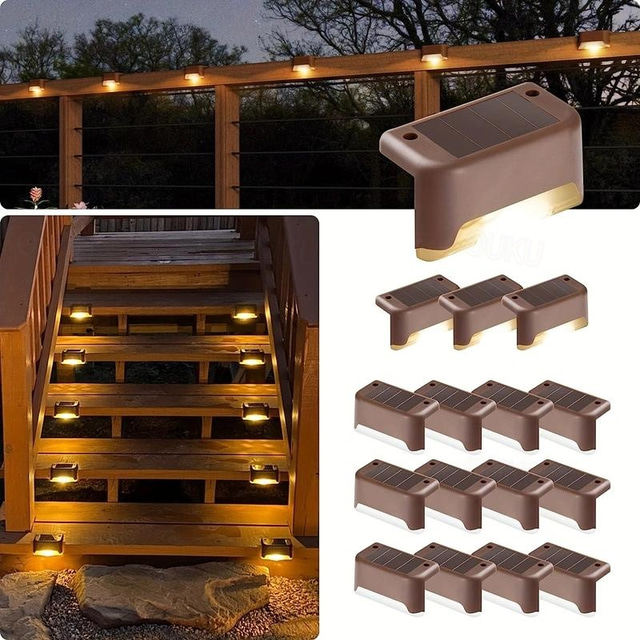  1st 1 W Vägglampor för Utomhusbruk LED Solbelysning Pathway Lights & Lanterns Soldriven Varmvit Vit Multifärg 3.7 V 1 LED-pärlor