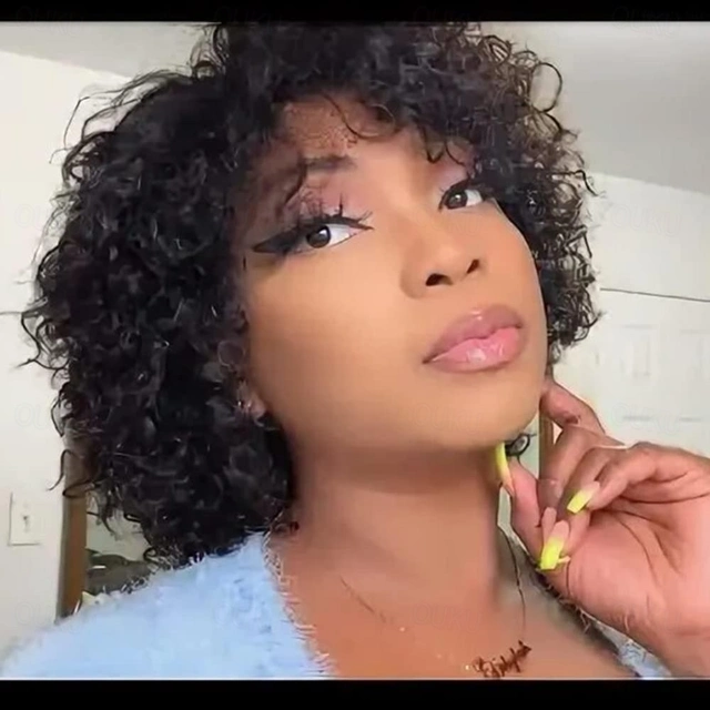 Short Curly Human Hair Wigs For Black Women Short Curly Wigs Human Hair