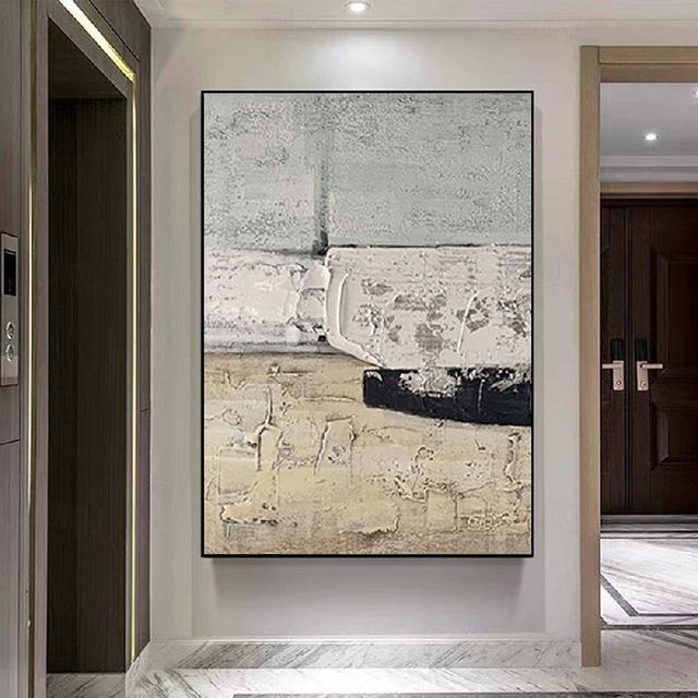  PAINTING White Wabi-Sabi painting Handpainted Blue White Textured Painting White Wabi-Sabi Wall Art Neutral Minimalist Wall Art Black Textured Canvas Art Neutral Wall Decor