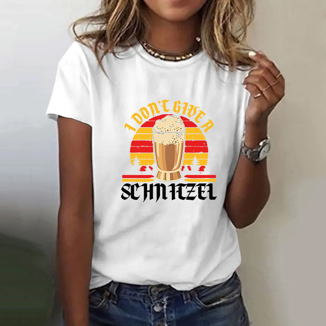  Bière Costume de Cosplay Manches Ajustées Imprime Classique Style de rue Pour Femme Adulte Carnaval Fête d'Octobre Estampage à chaud Soirée Casual Quotidien