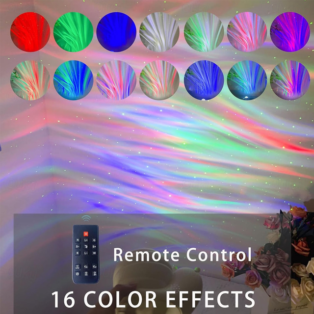  Star Projector Galaxy Light with Remote Snails Northern Lights 16 Colors for KidsSnails Galaxy ProjectorRoom Decor Gifts for Christmas Valentine's Day Birthdays