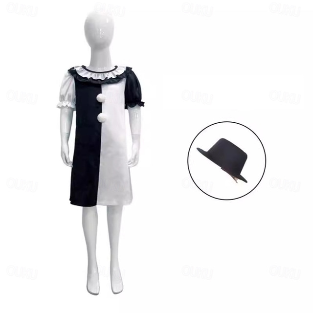  Terrifier Art the Clown Cosplay Costume Masquerade Kid's Boys Girls' Cosplay Halloween Halloween Party / Evening Masquerade Halloween Carnival Masquerade Easy Carnival Costume