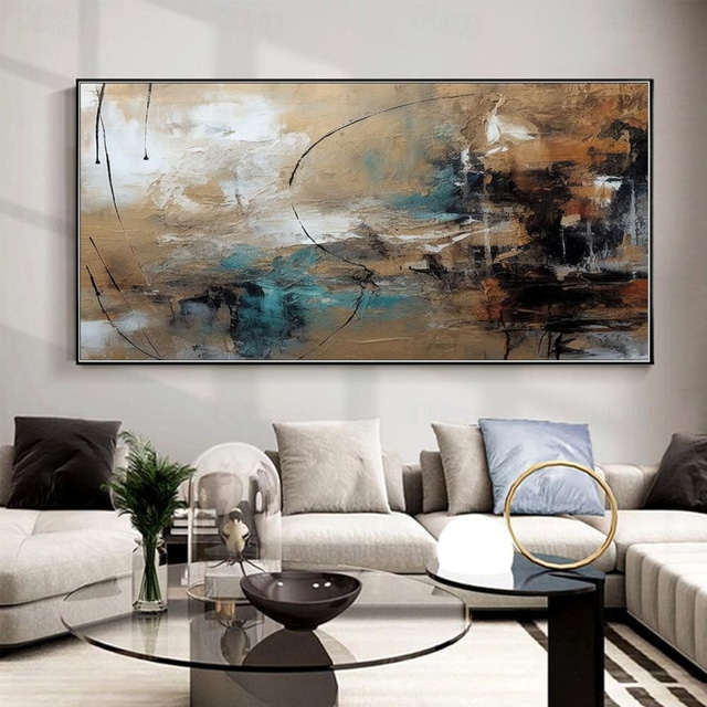  Handmade Oil Painting Canvas Wall Art Decoration Modern Abstract Texture  for Living Room Home Decor Rolled Frameless Unstretched Painting
