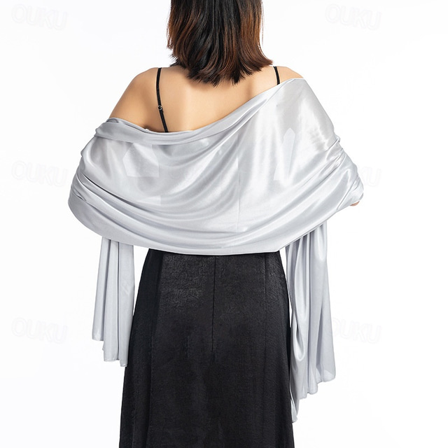  Silky Sheer Shawls and Wraps for Women Evening Dresses Soft Silky Wraps Wedding Bridal Scarf