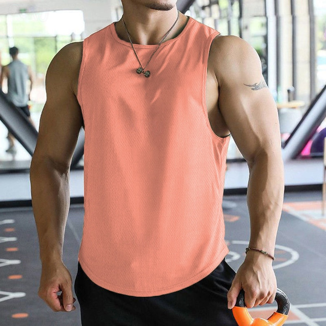  Per uomo Canotta da Allenamento Canotta da corsa Canotta da palestra Senza maniche Gilet / Gilet Informale Athleisure Traspirante Asciugatura rapida Morbido Allenamento in palestra Corsa Marcia