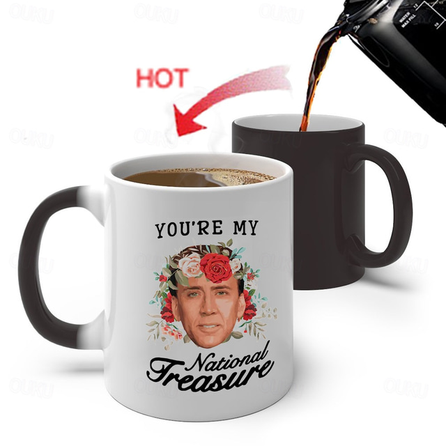  Nicolas Mug You're My National Treasure Coffee Cup Funny Coffee Mug Attractive Lovely Gift For Best Friend Buddy Closed Friend On Birthday Love Holiday, Christmas Gift