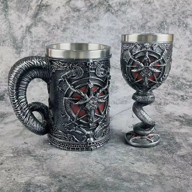  Retró Középkori Tartozékok Ren Faire Viking Férfi Női Uniszex Kalóz Fantasy Mindszentek napja Farsang Újév Farsang Teljesítmény Parti Felnőttek Minden évszak