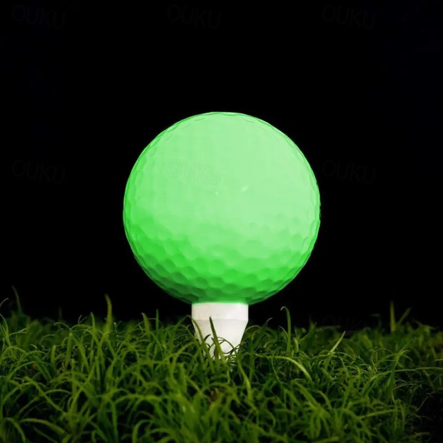  Set di palline da golf luminose ultra luminose da 2/3/6 pezzi: accessori da golf per adulti con struttura in gomma fluorescente per una migliore visibilità e precisione