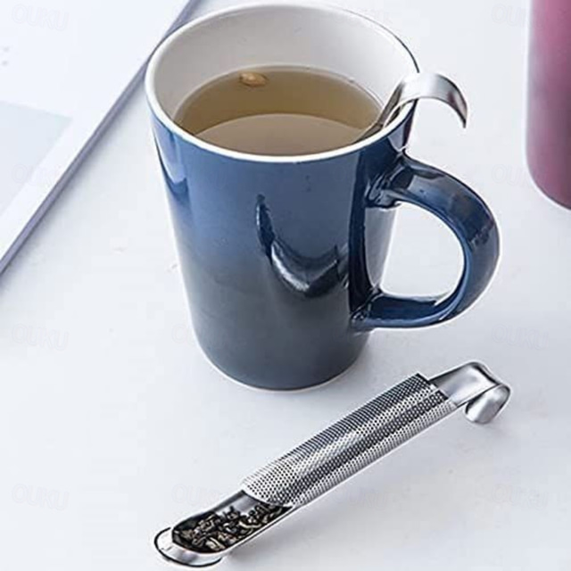  Stainless Steel Tea Infuser - Durable, Easy-Clean Strainer for Loose Leaf Tea - Hangable Design