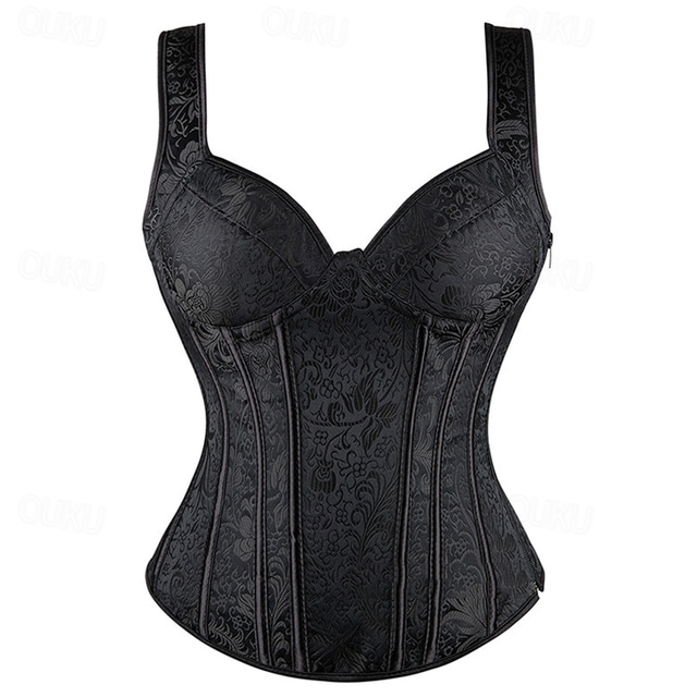  Women's Backless Carnival Date Club Corsets Luxury Retro Floral Home Outfits