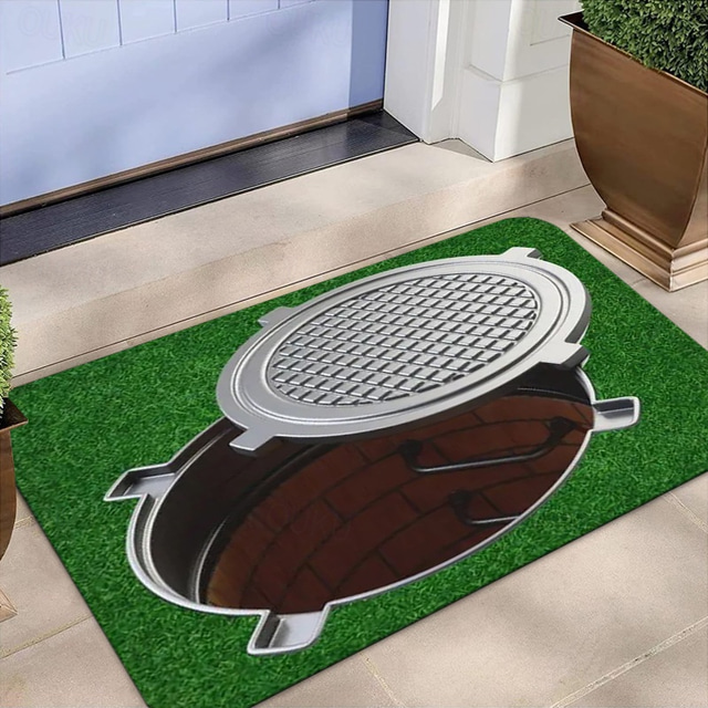  Cobblestone Wellcover Doormat Kitchen Mat Floor Mat Non-Slip Area Rug Oil Proof Rug Indoor Outdoor Mat Bedroom Decor Bathroom Mat Entrance Rug