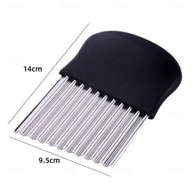 Wave Potato Cutter Stainless Steel Blade, Ergonomic Handle, Versatile