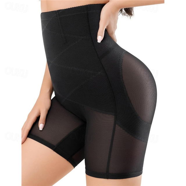  Women's Short Leggings Mesh Butt Lift High Waist Gym Workout Shorts Black Beige Sports Activewear Stretchy Slim