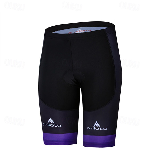  Miloto Women's Bike Shorts Cycling Padded Shorts Bike Shorts Padded Shorts / Chamois Slim Fit Sports Breathable Quick Dry High Elasticity Comfortable Black Royal Blue Clothing Apparel Bike Wear