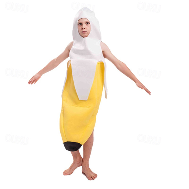  Banana Carnival Costume Cosplay Costume Funny Costumes Kid's Boys Girls' Cosplay Performance Party Halloween Carnival Masquerade Mardi Gras Easy Carnival Costume