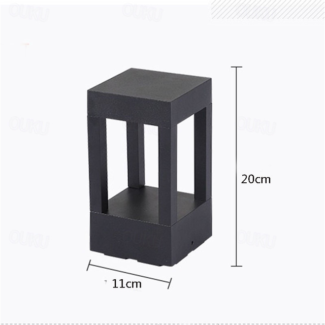 LED Outdoor Post Lights Warm White 20cm 1Light Vintage Patio Aisle