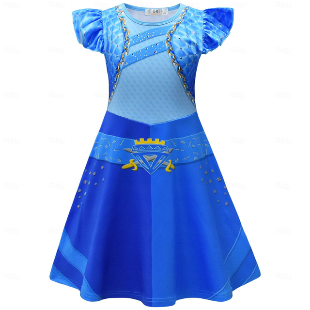  Descendants The Rise of Red Kids Chloe Dress Costume Girls' Movie Cosplay Cosplay Carnival Masquerade Performance Party / Evening