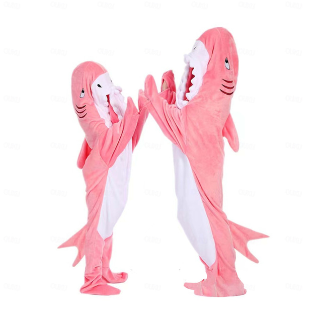  Couples Dinosaur Shark Halloween Group Family Costumes Kid's Adults' Unisex Funny Costume Party Home Wear Halloween Carnival Easy Halloween Costumes