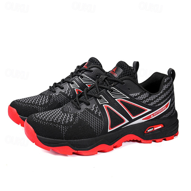  Men's Hybrid Trail Running Shoes - Durable, Breathable Mesh Upper with Rugged Outsole for All-Terrain Stability