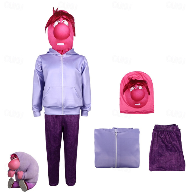  Inside Out 2 Anger Fear Sadness Dress Cosplay Costume Men's Women's Boys Movie Cosplay Cosplay Halloween Carnival Event / Party