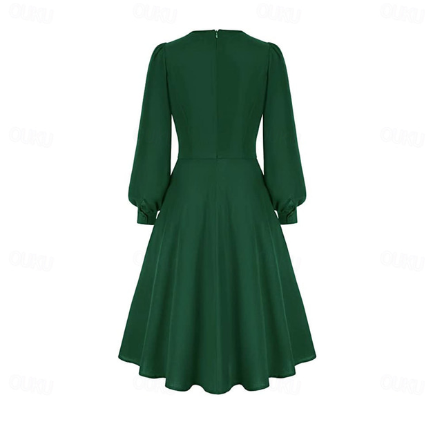 jurk met elastisch geplooide taille