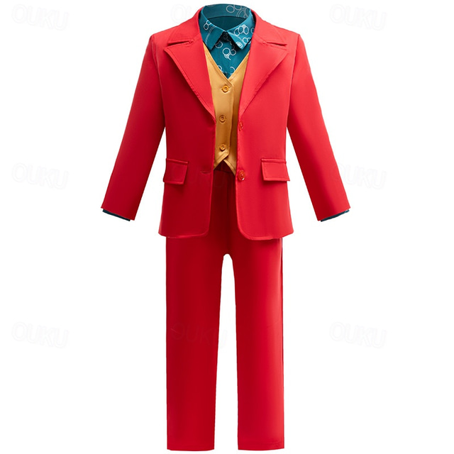  Joker: Folie à Deux Joker Clown Coat Pants Outfits Cosplay Movie Cosplay for Men's Adults Masquerade Party / Evening