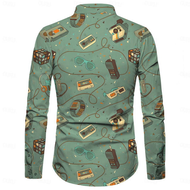 Retro Vintage Retro Vintage 1970s 1980s Shirt Hippie Men S Disco Party Kelhnk1722998716870