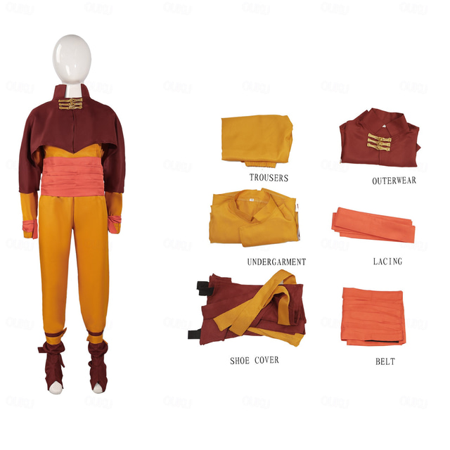  Avatar: The Last Airbender Arthur Aang Anime Cosplay kostým Úbory Cosplay obleky Meč předvečer Všech svatých Karneval Kostým Pro Pánské Chlapecké Dětské Dospělé