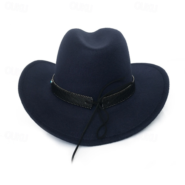  Fashion Cowboy Hat For Men Women Vintage Western Wide Brim Cowgirl Jazz Cap Unisex Outdoor Beach Travel Sun Hats