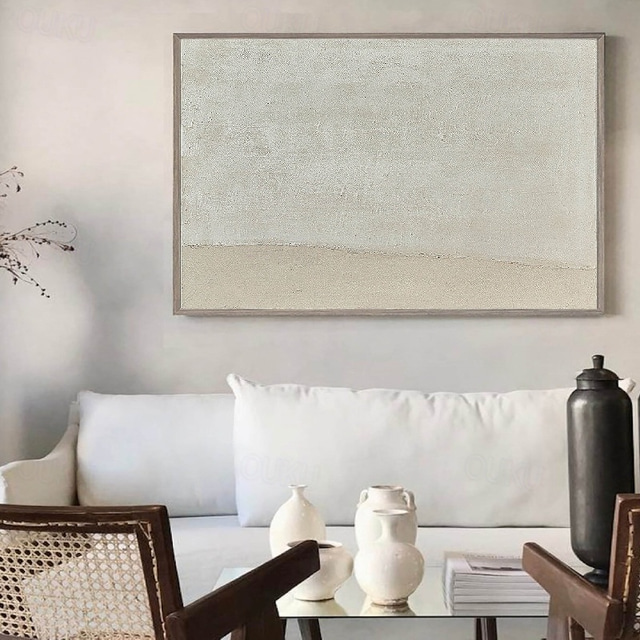  handgemaltes abstraktes Gemälde handgemachte Wabi Sabi Wandkunst Txeture Malerei Leinwand ein Paar beige Textur Ölgemälde handgemachte Wandkunst neutrale abstrakte Malerei Wandkunst Boho Wand Dekor