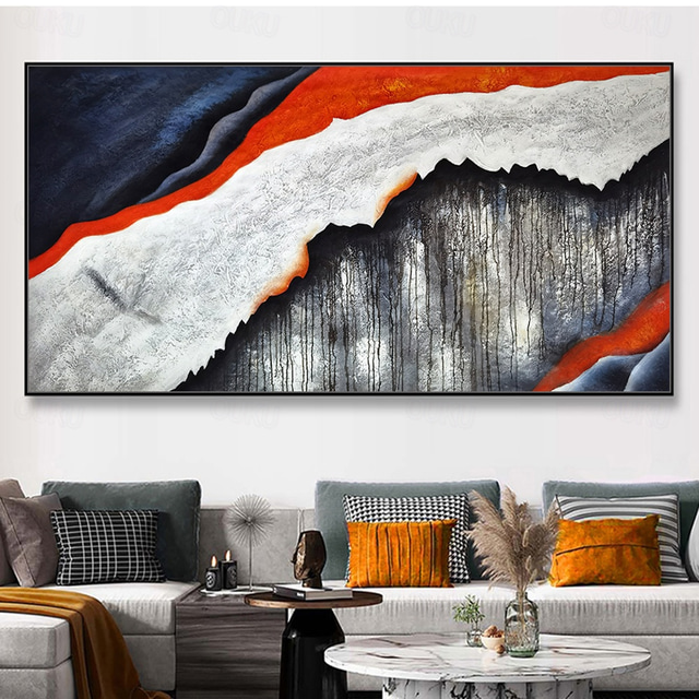  mintura handgemaakte abstracte landschap olieverfschilderijen op canvas wanddecoratie moderne foto voor huisdecoratie opgerold frameloos ongespannen schilderij