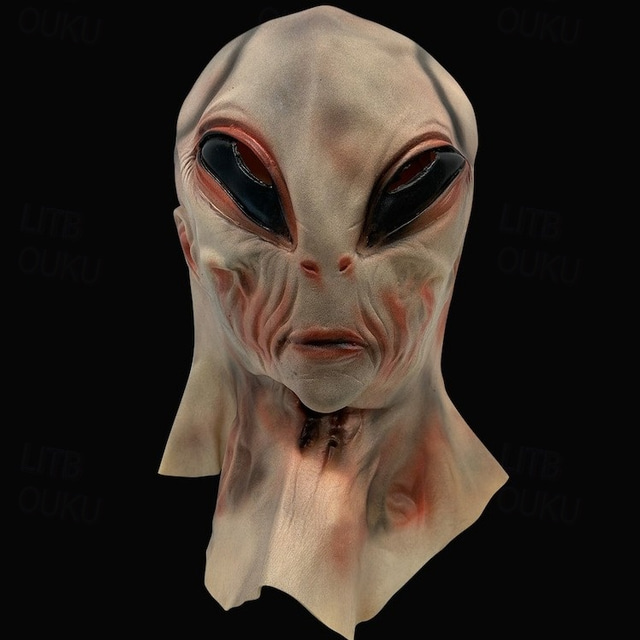  Alien Mask Halloween Props Realistic Mask Adults' Men's Women's Scary Costume Halloween Carnival Mardi Gras Easy Halloween Costumes