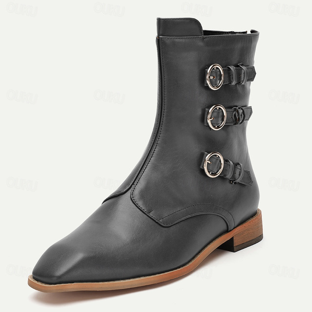  bottines à boucle en similicuir vert pour hommes - design d'inspiration vintage avec détails à triple sangle pour une tenue avant-gardiste