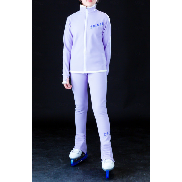  Chaqueta de lana para patinaje artístico Pantalones de patinaje artístico Chaqueta con pantalones para patinaje sobre hielo Mujer Chica Patinaje Sobre Hielo Chaqueta Mallas Leggings Accesorios