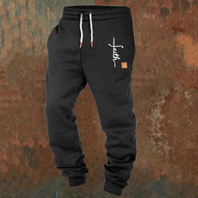 Men's Sweatpants Joggers Trousers Pocket Drawstring Elastic Waist Cross Comfort Sports Outdoor Daily Fashion Casual Black Dark Gray Micro-elastic