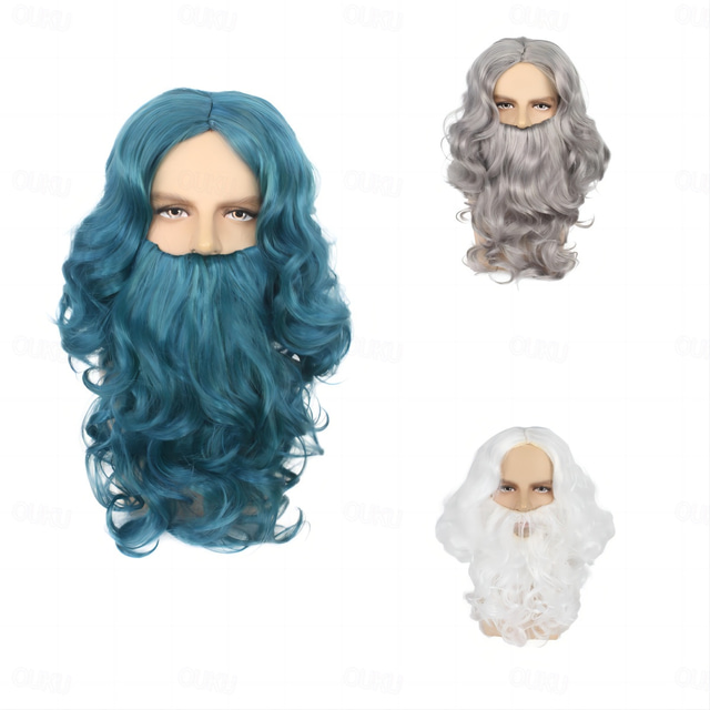  Christmas Party wigs Rubie's Men's Value Santa Beard and Wig Set