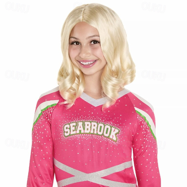  Kids Addison Cheer Wig - Zombies 3 Halloween Cosplay Party Wigs