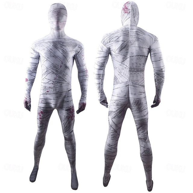  Mummy Cosplay Costume Masquerade Adults' Men's Women's Party Halloween Masquerade Carnival Masquerade Easy Carnival Costume