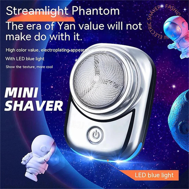 Portable Cordless Shaving Beard Tool Mini Size Travel Shaver Usb 