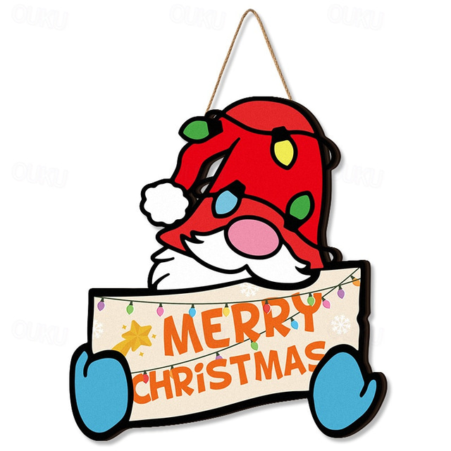  Christmas Santa Claus Wooden Wall Hanging Wall Hanger for Home Decor Wall Art  Wooden Wall Hanger for Living Room Gifts
