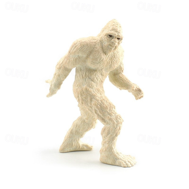  1 szt. Dzika miniaturowa figurka imitacja prymitywnego człowieka małpy, dekoracje wnętrz domowych, dekoracje ogrodowe na patio, ozdoby komputerowe, dekoracje tortów na Halloween, prezent na Boże