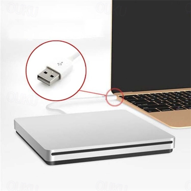 External DVD Burner Drive USB 3.0 TypeC Optical Drive Slim Slotin CD