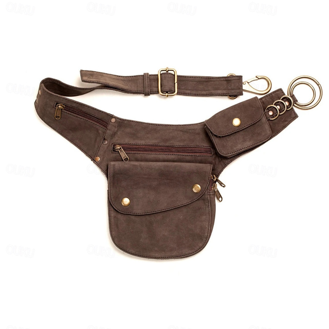  Retro Vintage Medieval Renaissance Bag Fanny Pack Pouch Fancy Dress Men's Women's Celtic Viking Fantasy Carnival Masquerade Casual Daily Adults' Bag