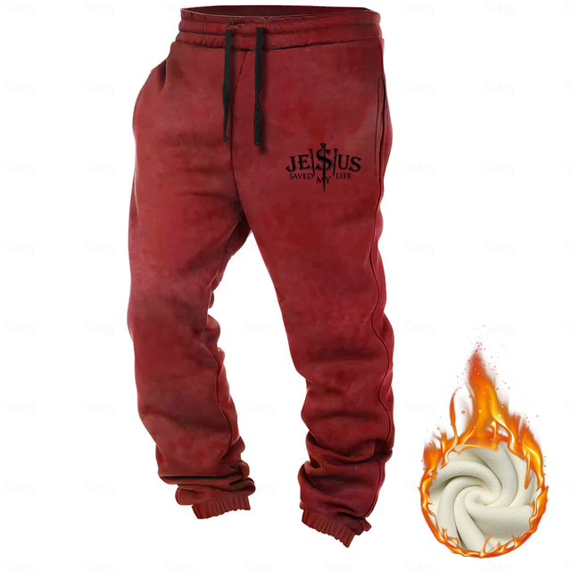  Voor heren Geloof Pakken Medium Taille Casual Formeel Straat Dagelijks gebruik Vetoketju Zak Broek met rechte pijpen Zomer Lente Herfst 3D-afdrukken Zwart Wit Geel