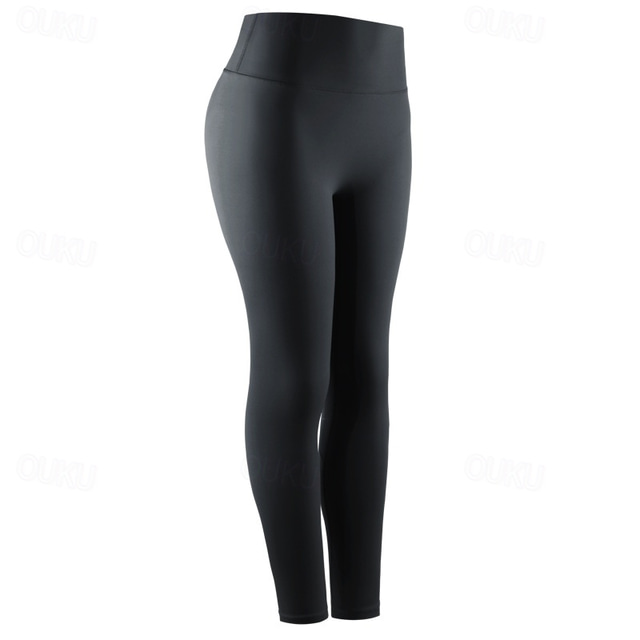  Women's Yoga Pants Yoga Leggings Side Pockets Tummy Control Butt Lift High Waist Yoga Gym Workout Pilates Tights Light Yellow Black Light Green Spandex Fall Sports Activewear Stretchy Skinny
