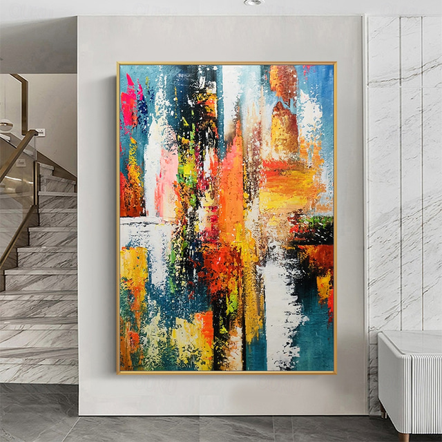  Mintura handgefertigte Ölgemälde mit abstrakter Textur auf Leinwand, Wandkunst, Dekoration, modernes Bild für die Inneneinrichtung, gerolltes, rahmenloses, ungedehntes Gemälde