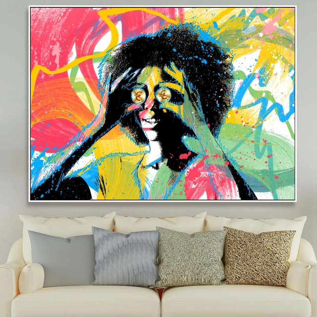  Handmade Abstract Paintings On Canvas hand painted Textured Graffiti art painting Wall Canvas street art oil painting Wall Art pop art painting Hand Painted  oil painting for Living Room Wall Decor